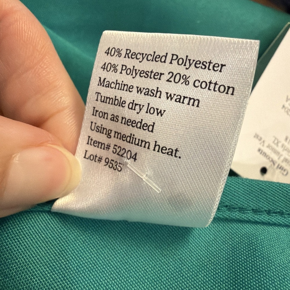New with Tags-Girl Scouts Official Juniors Green Vest X-Large 18 Item #52204 - Picture 7 of 7
